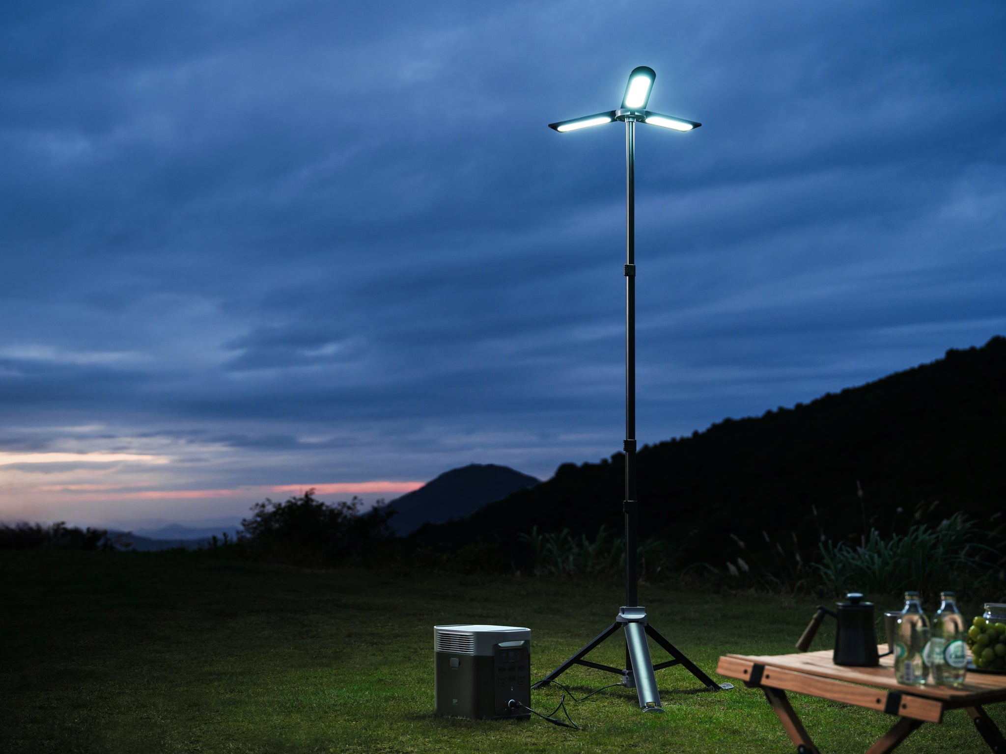 EcoFlow Multifunctional Outdoor Camping Light, LED Work Light with Stand