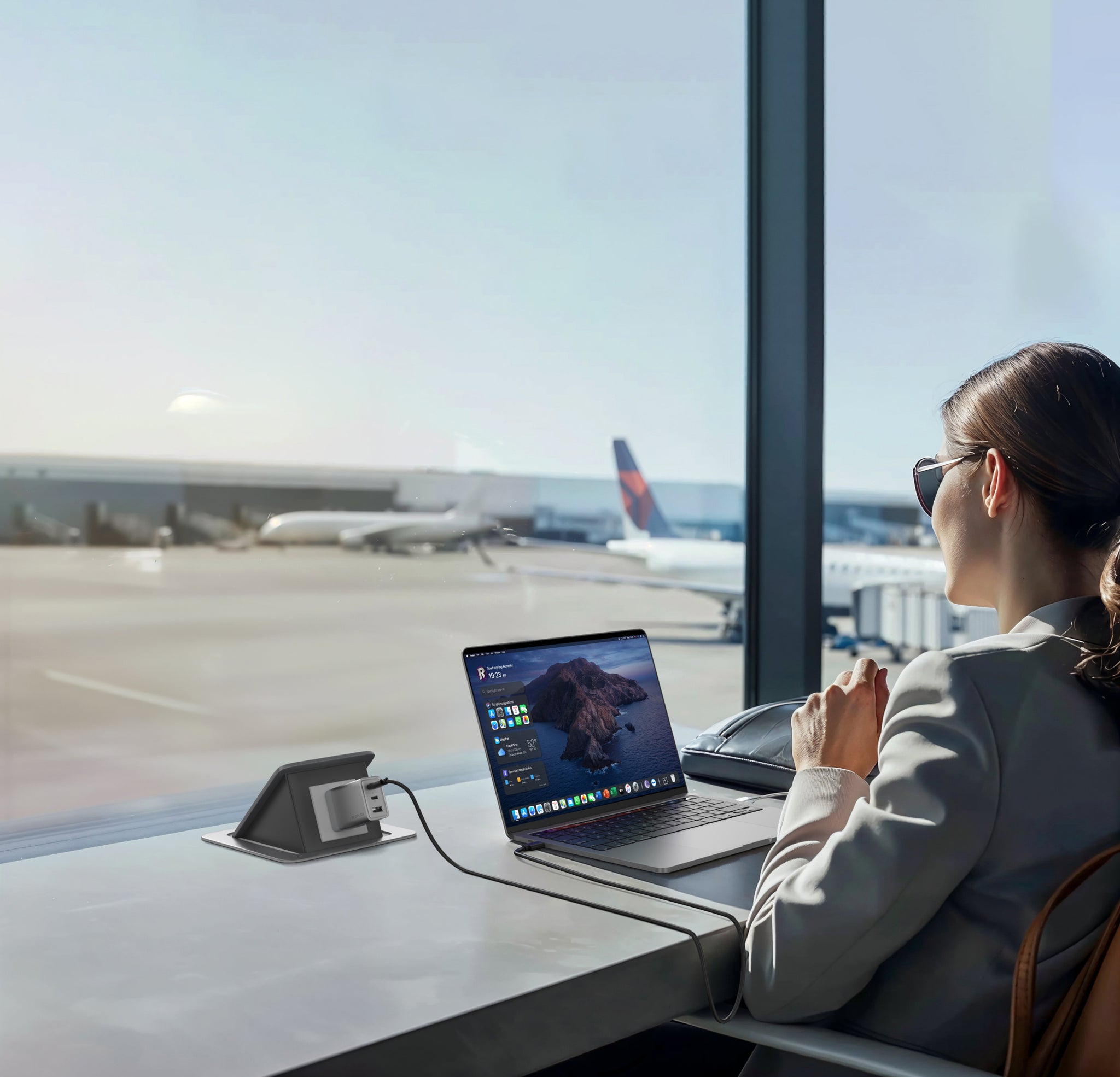 EcoFlow RAPID 65W GaN Wall Charger (3 ports) with 100W Cable - 2 pack