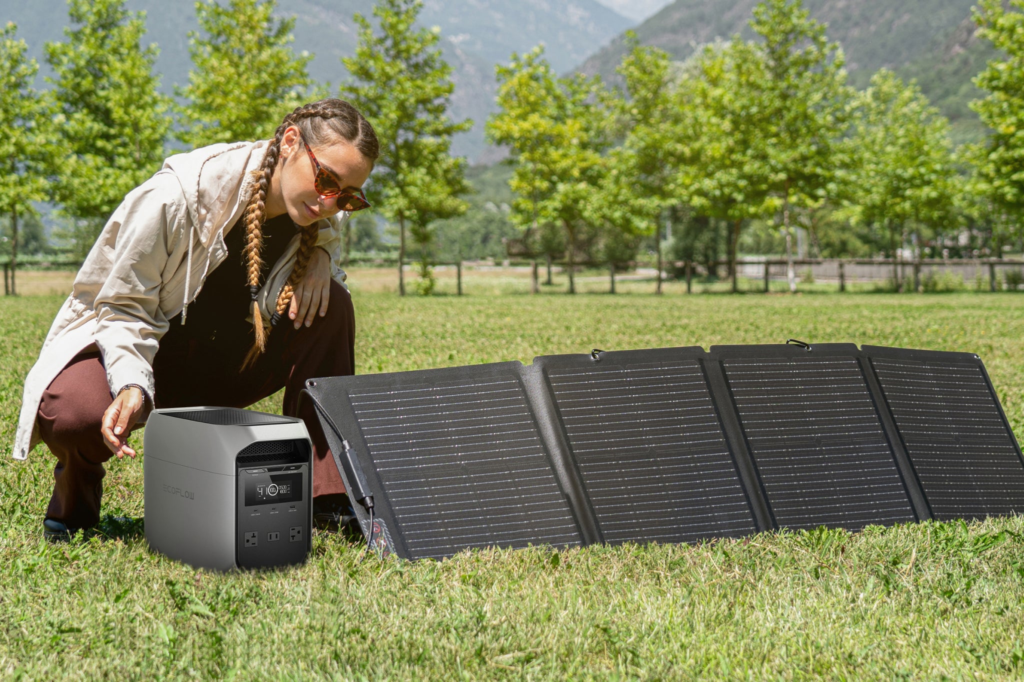 EcoFlow 1kwh Solar Generator Combo, Delta 3 Classic + 110W Solar Panel