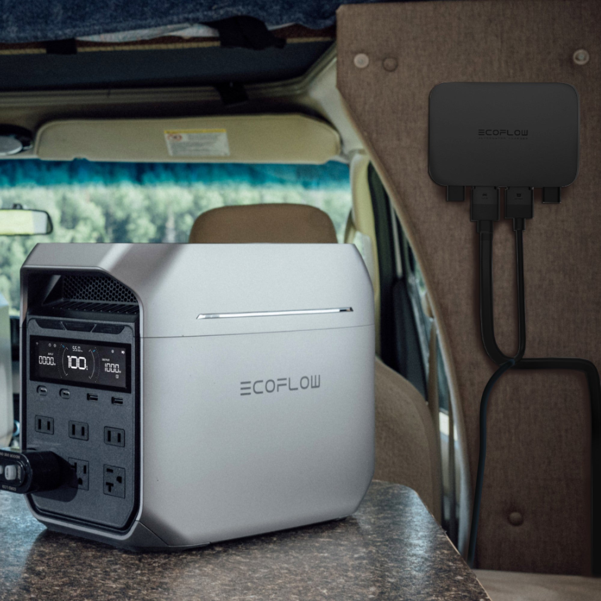 EcoFlow DELTA 3 Plus Portable Power Station with 800W Alternator Charger