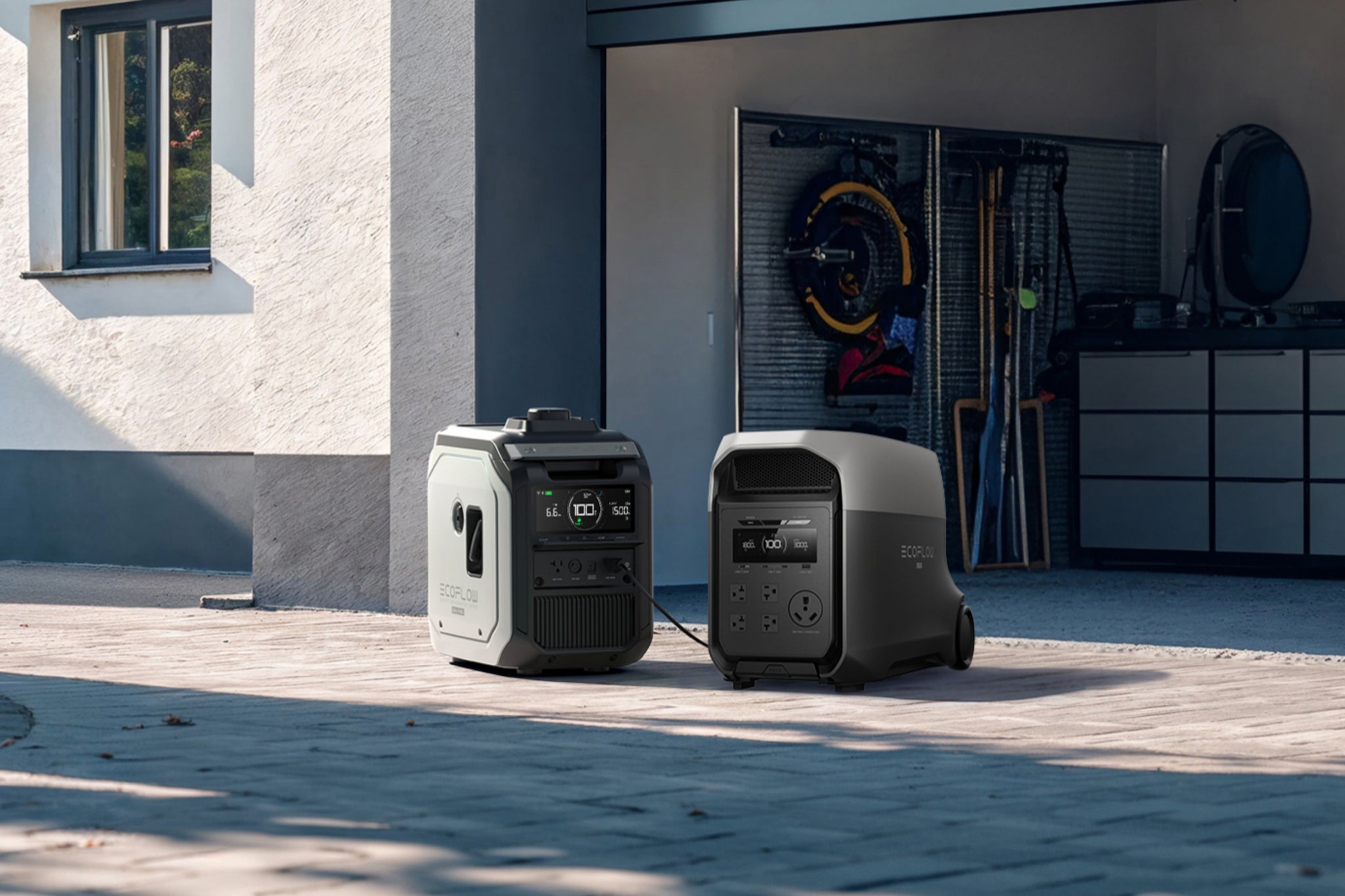 EcoFlow 24kwh Solar Generator Combo, Delta 3 Ultra+Smart Generator 3000 (Dual Fuel)