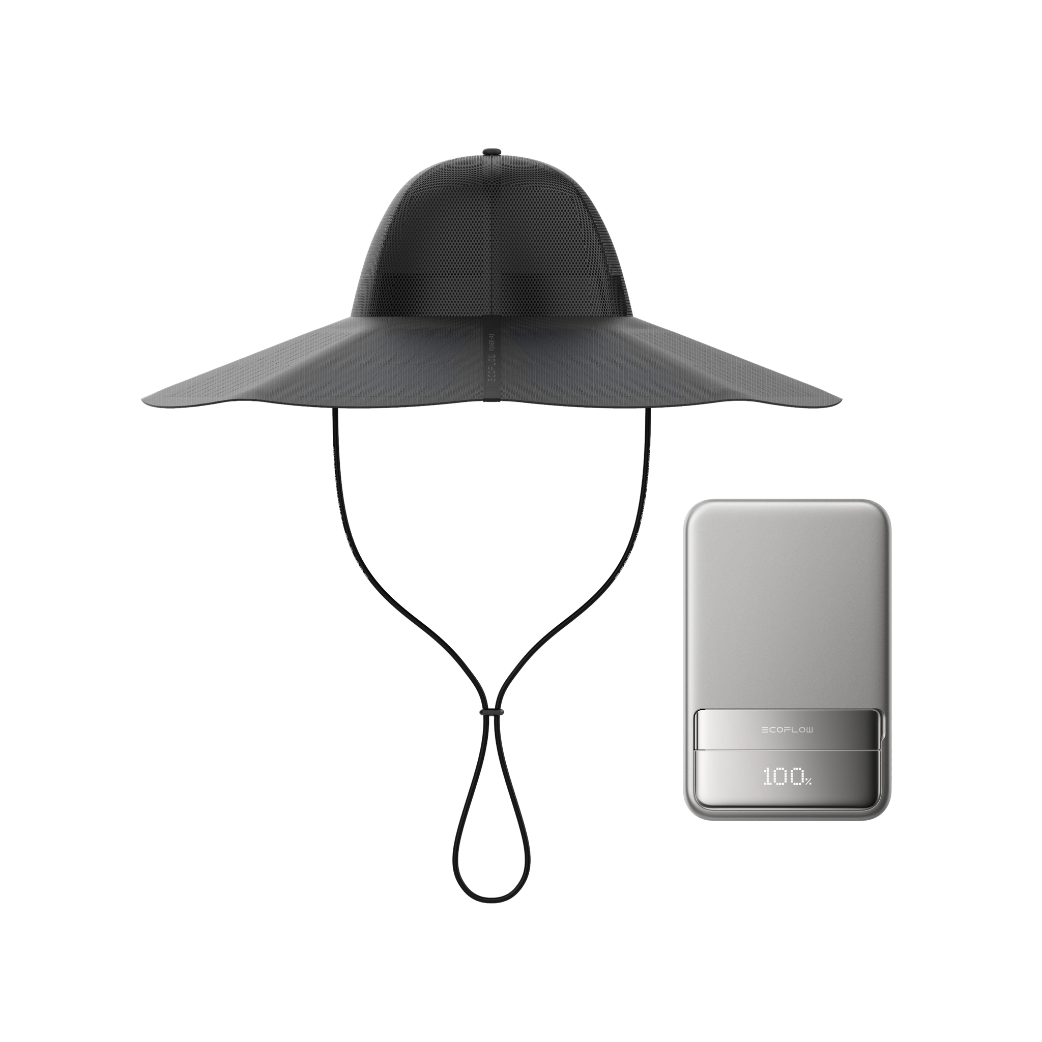 EcoFlow Solar Power Hat with RAPID Magnetic Power Bank 10000mAh