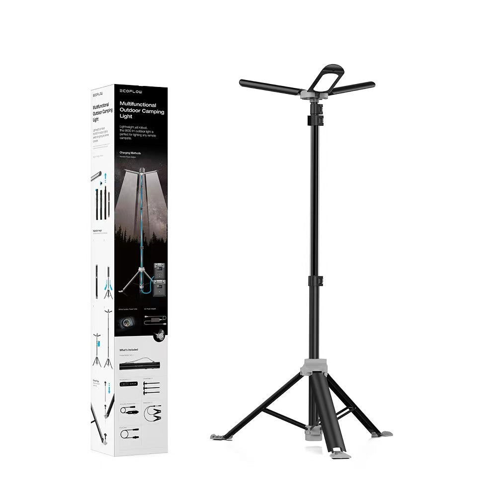 EcoFlow Multifunctional Outdoor Camping Light, LED Work Light with Stand